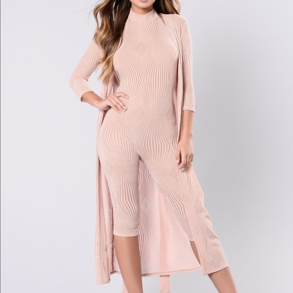 cardigan with jumpsuit